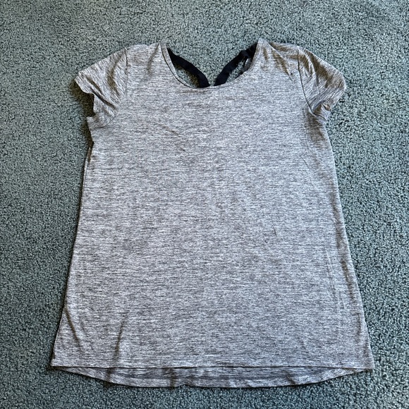 Champion Heather Gray Women's Short Sleeve Tee - Picture 1 of 4